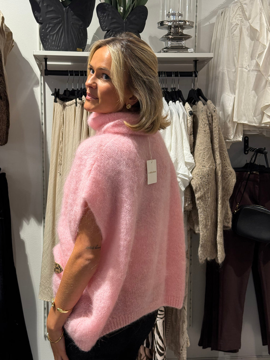 Mohair Polo- Baby Pink