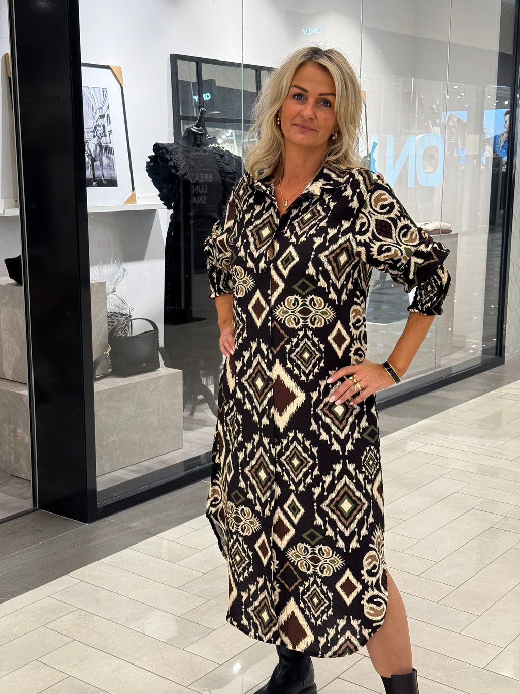 Tunika Merle – Grün/schwarz