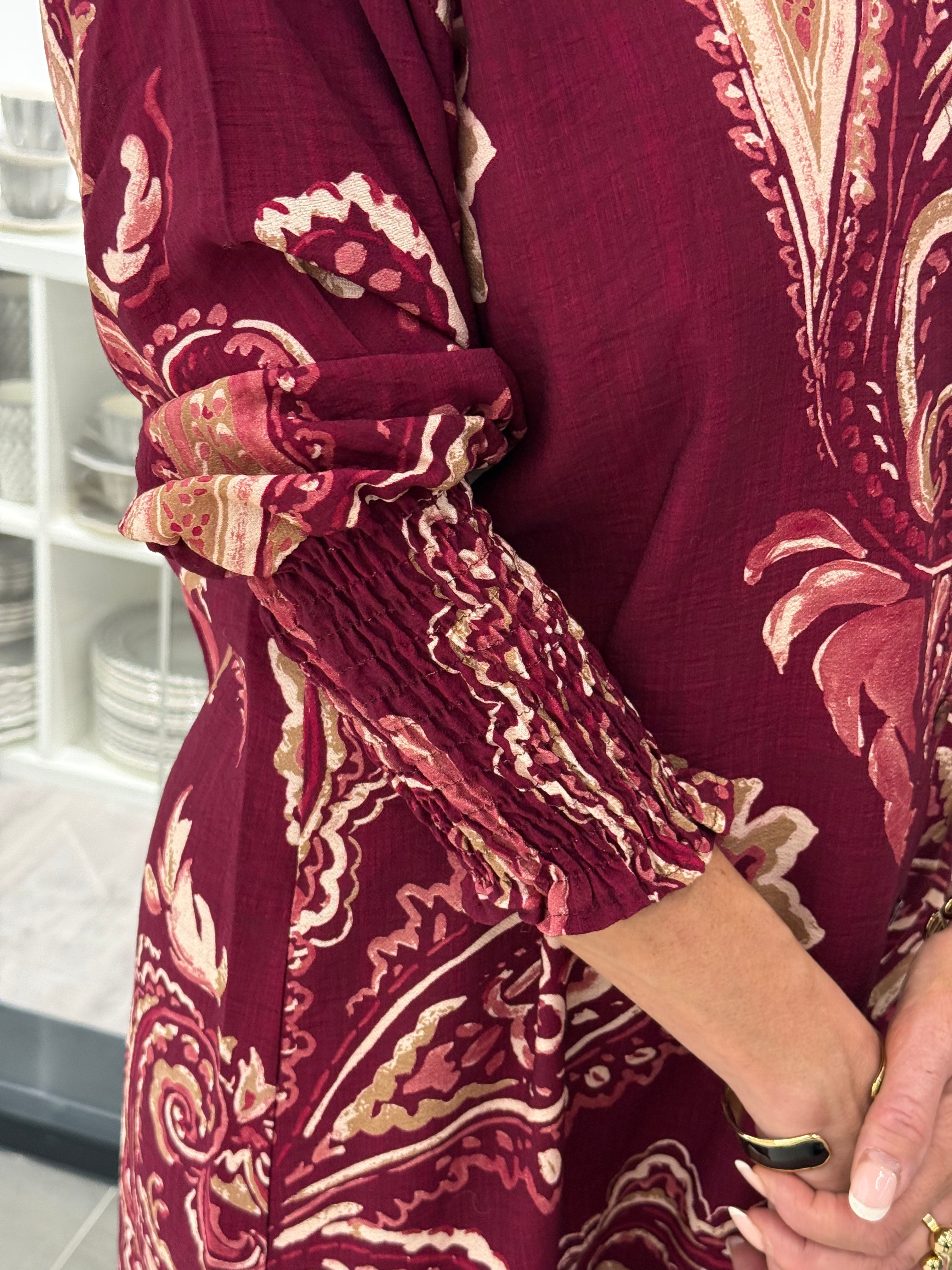 Merle Dress – Bordeaux