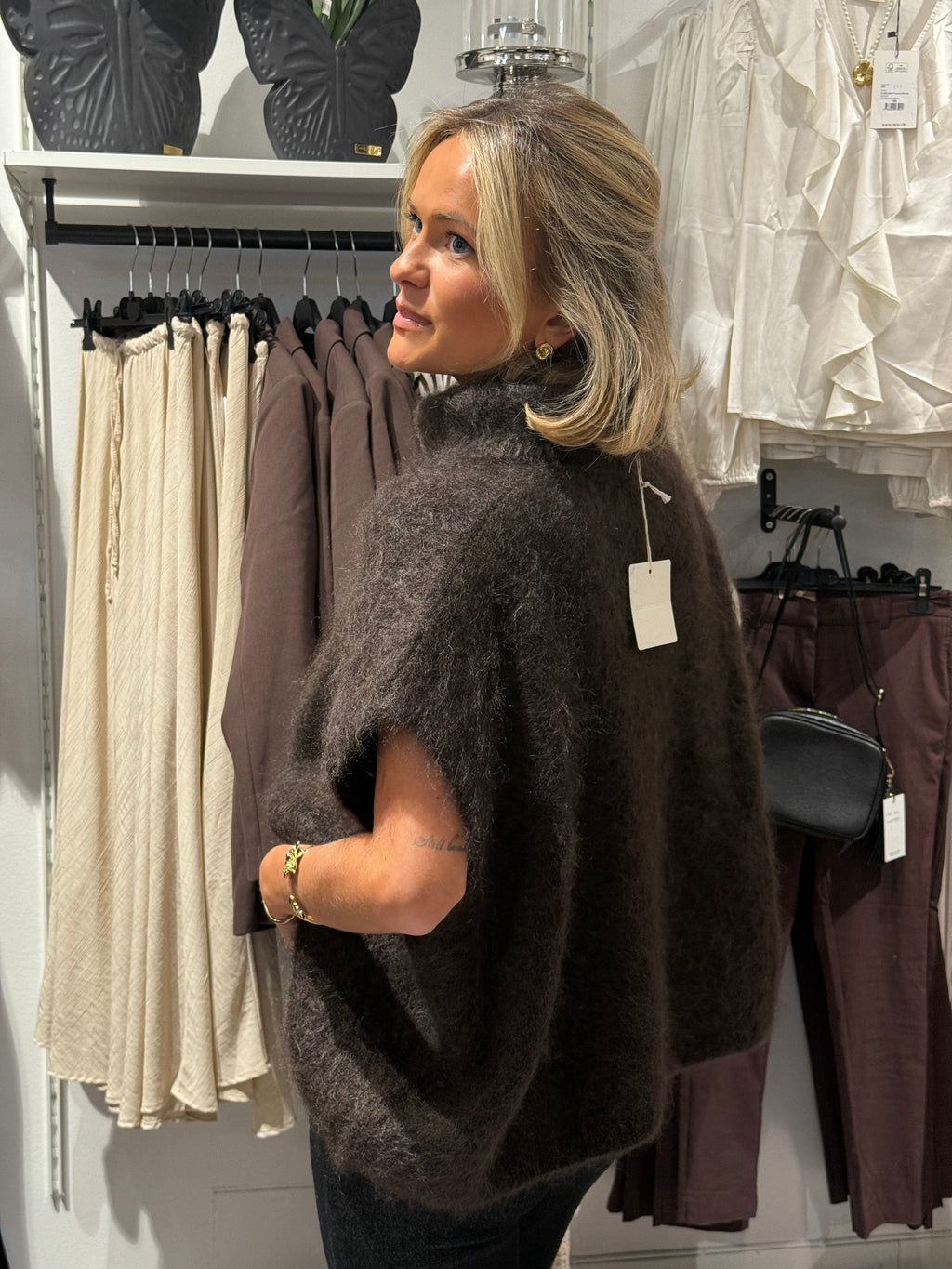 Mohair Polo- Chocolate Brown