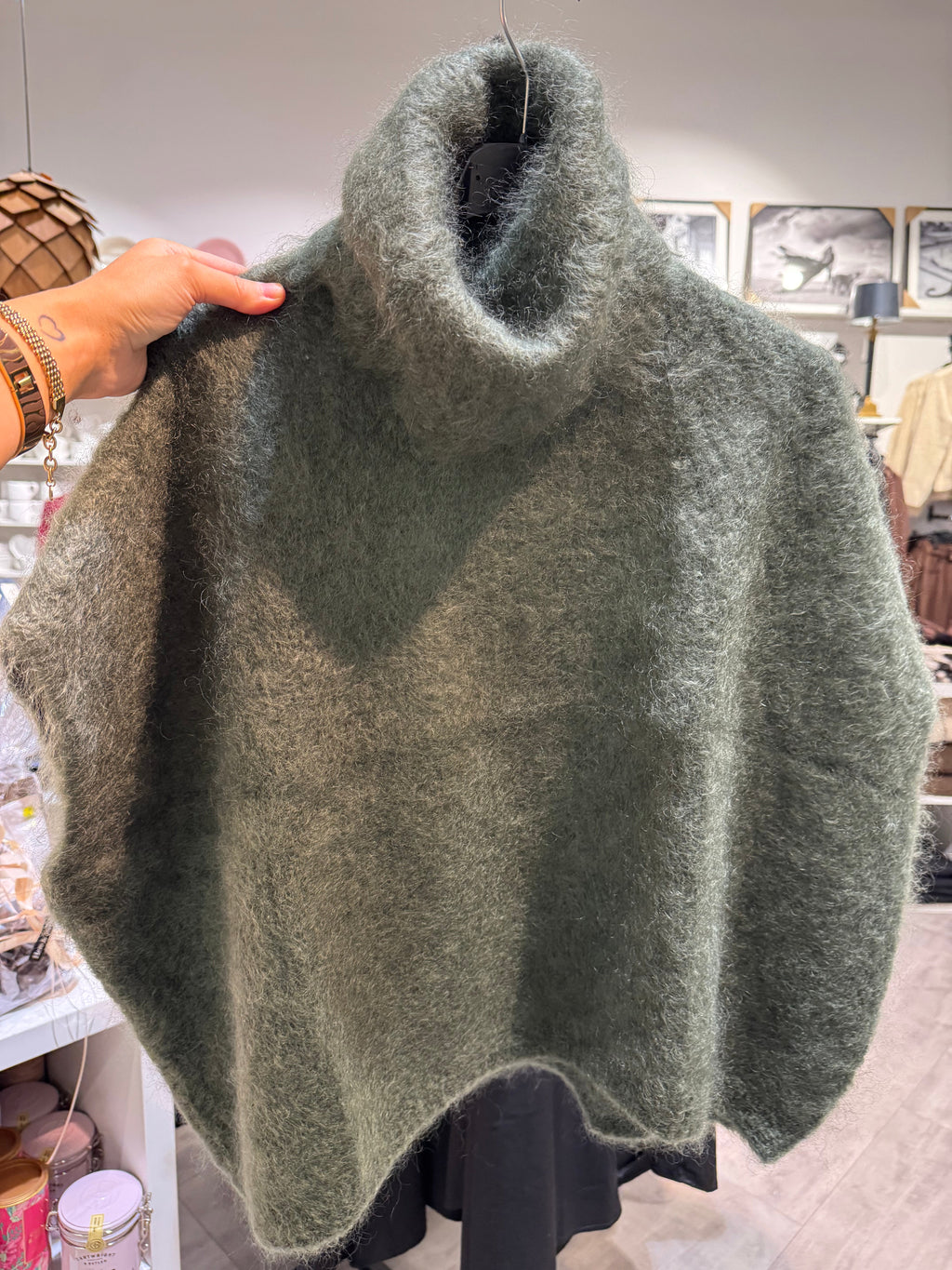 Mohair Polo- Green Forest
