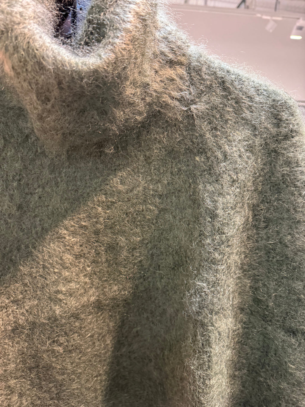 Mohair Polo- Green Forest