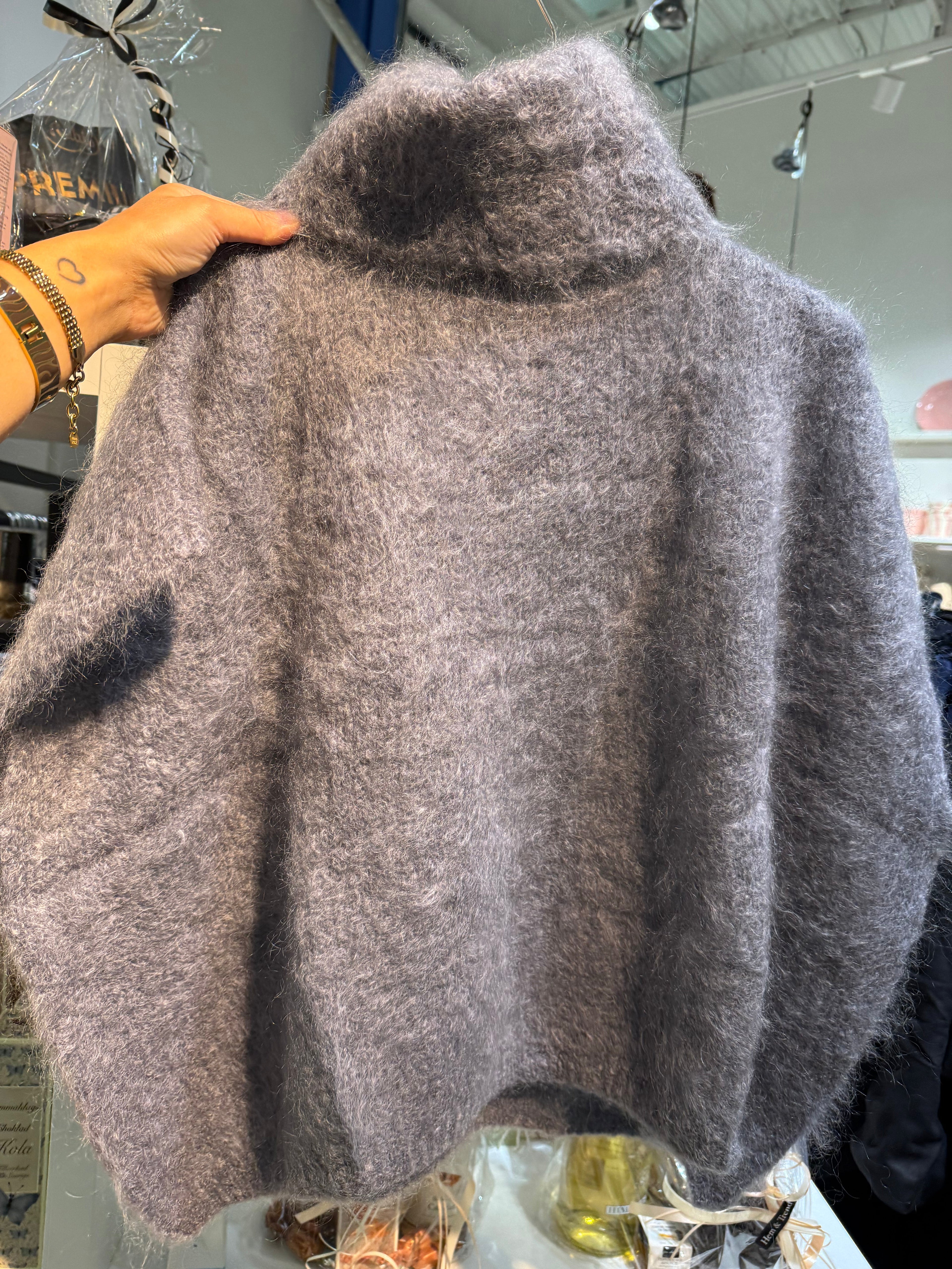 Mohair Polo- Grey